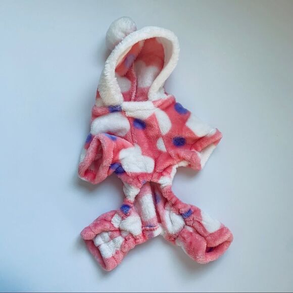 New Dogs of Glamour small heart print dog hoodie - Picture 3 of 7